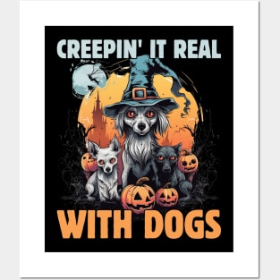 Boo-tifully Bewitched Puppy Dog Halloween Posters and Art